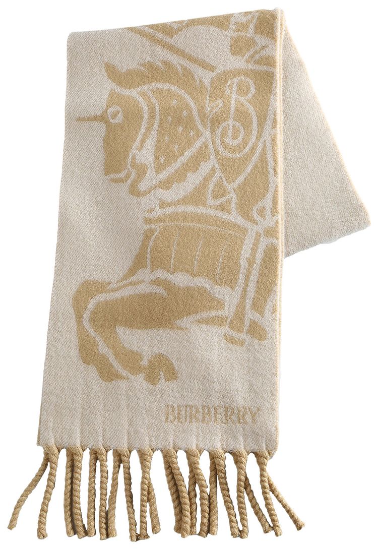 Burberry Wool Scarf Sand