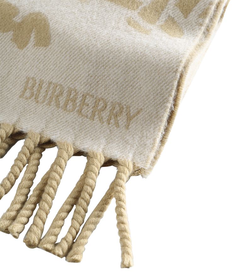 Burberry Wool Scarf Sand