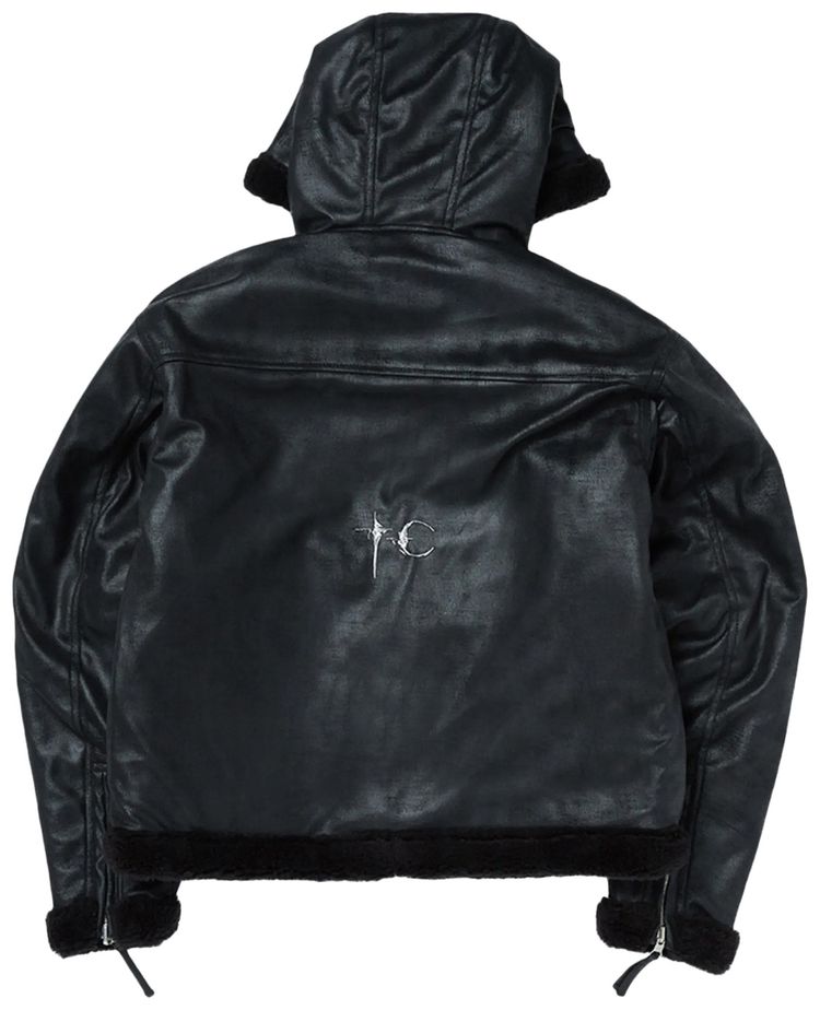 Thug Club TC Reversible Shearling Jacket Black