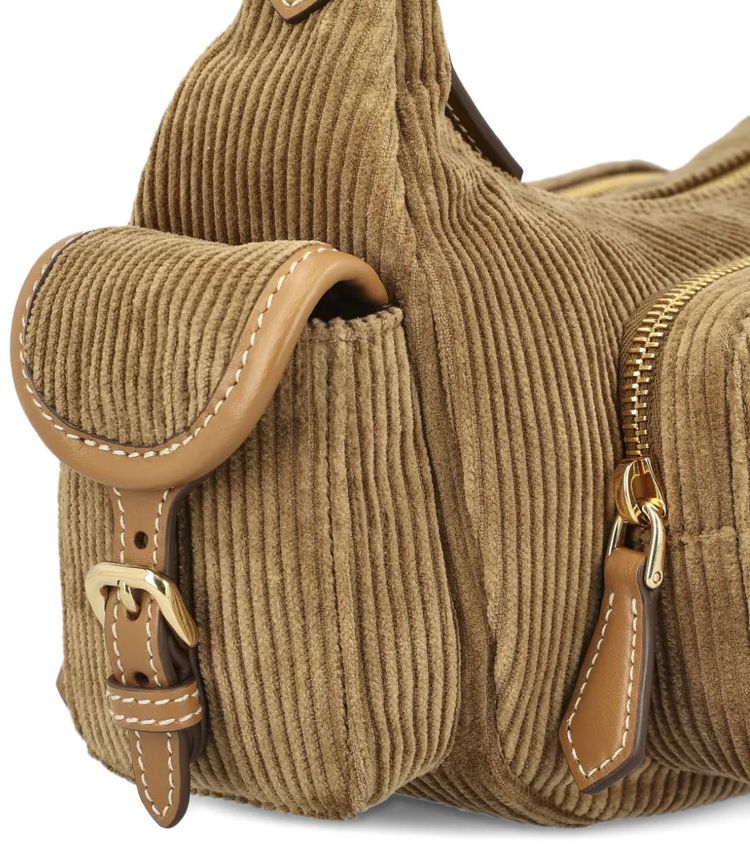 Miu Miu Corduroy Pocket Bag Cinnamon