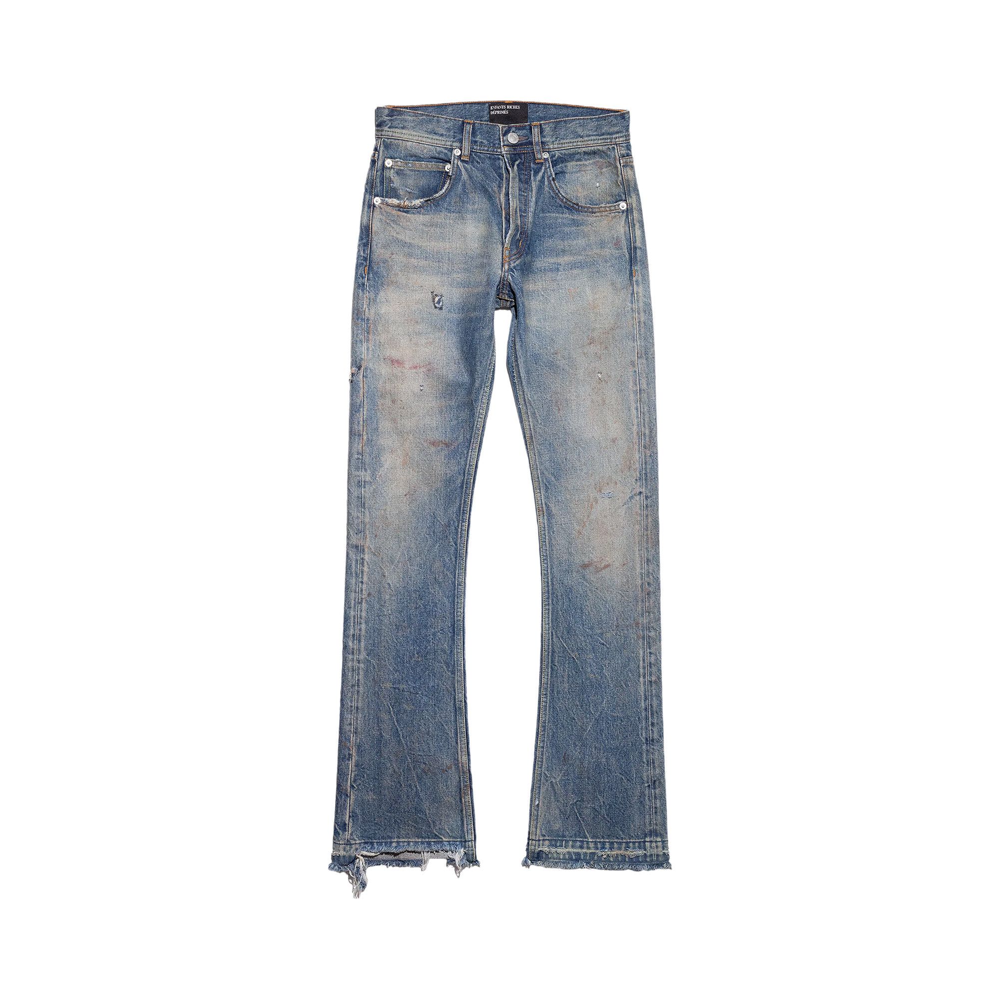 Buy Enfants Riches Déprimés Elvis Texas Flare Jeans 'Antique Blue