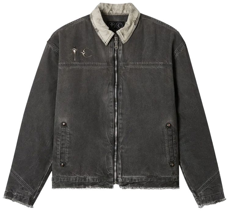 Thug Club TC Washed Work Jacket Charcoal