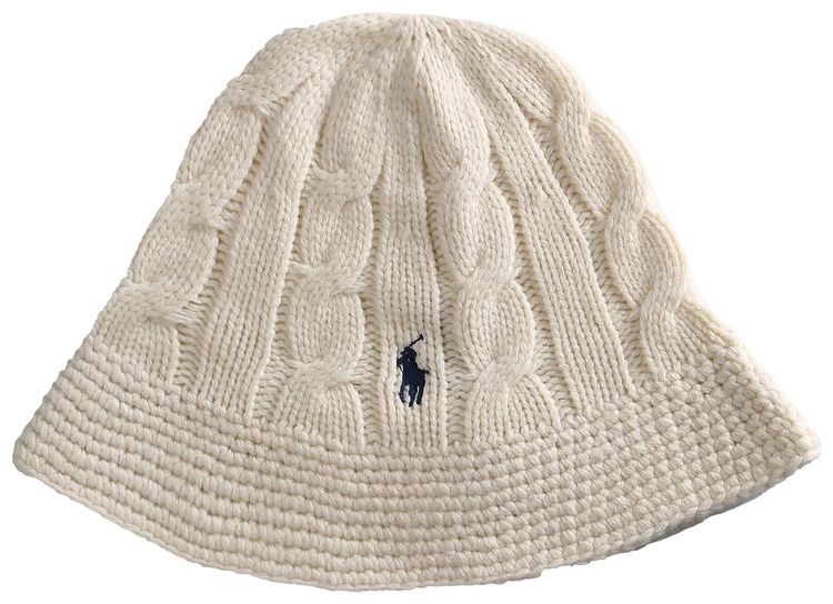 Polo Ralph Lauren Cable Bucket Hat Cream