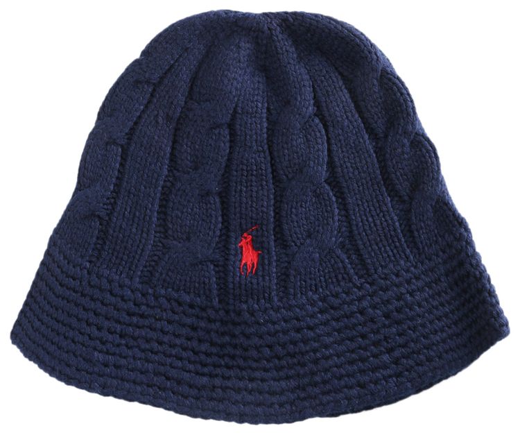 Polo Ralph Lauren Cable Bucket Hat Hunter Navy