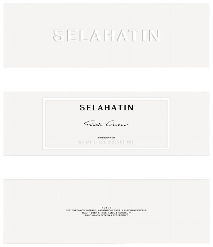 Rick Owens x Selahatin Mouthwash