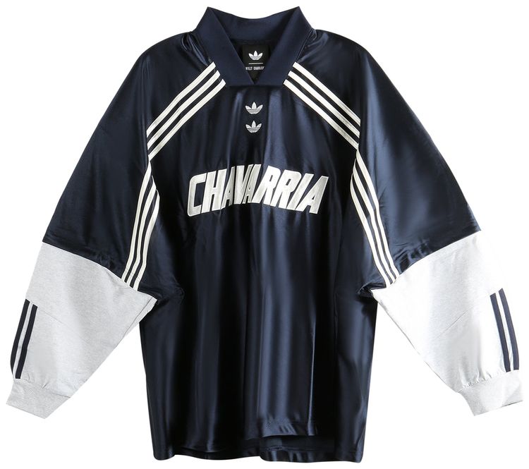 Adidas x Willy Chavarria Dazzle Long Sleeve Top Legend InkLight Grey Heather