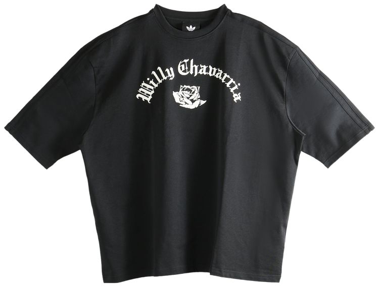 Adidas x Willy Chavarria Logo Short Sleeve Tee Black