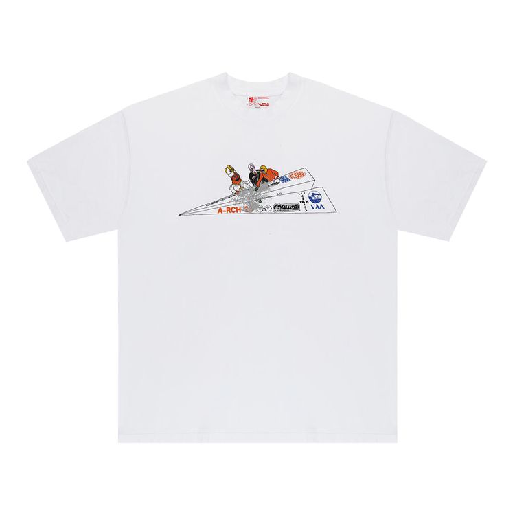 Cactus Jack by Travis Scott x Virgil Abloh x ARCH Paper Plane Tee White