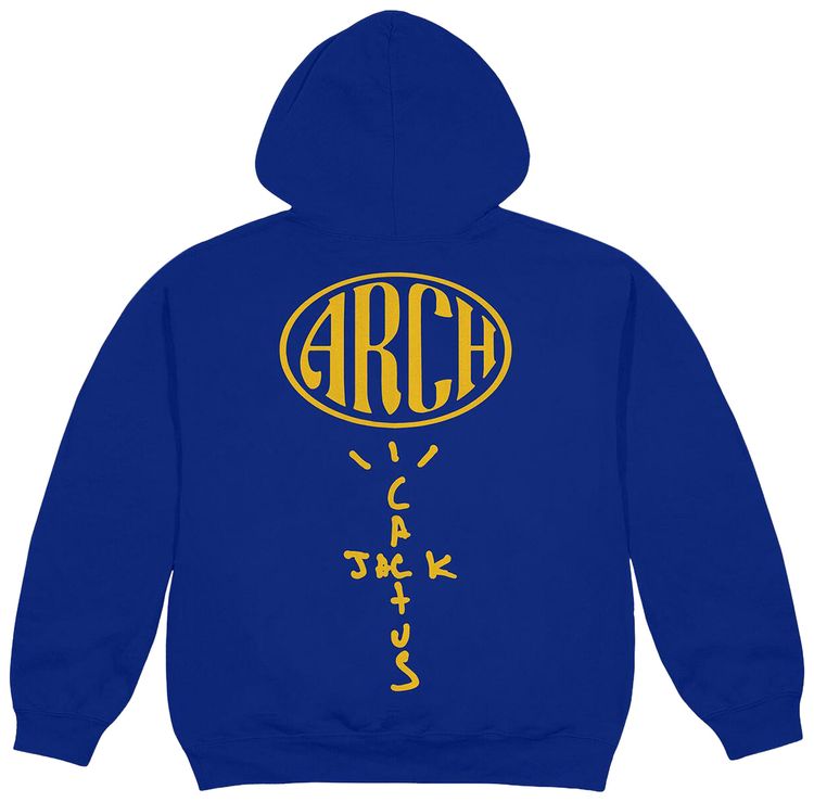 Cactus Jack by Travis Scott x Virgil Abloh x ARCH Paper Plane Hoodie Blue