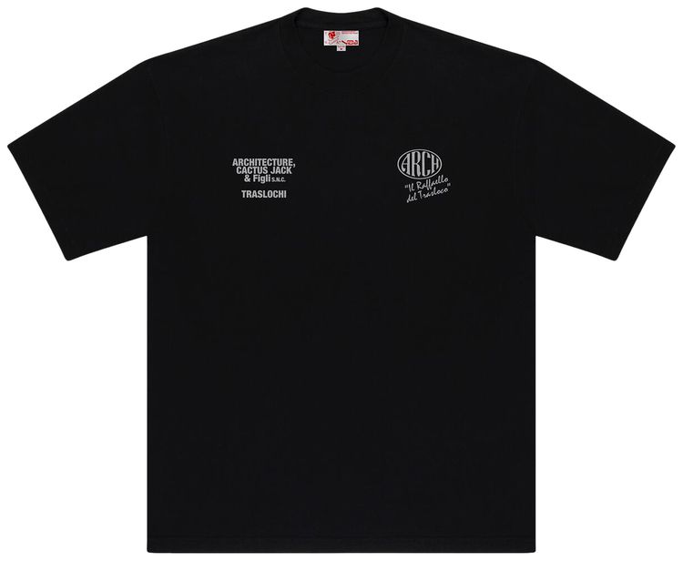Cactus Jack by Travis Scott x Virgil Abloh x ARCH Traslochi Tee Black