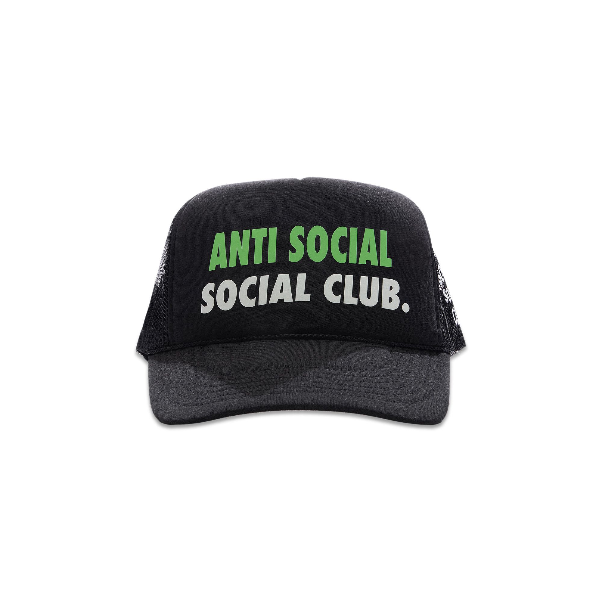 Buy Anti Social Social Club Spell Out Trucker Cap 'Black