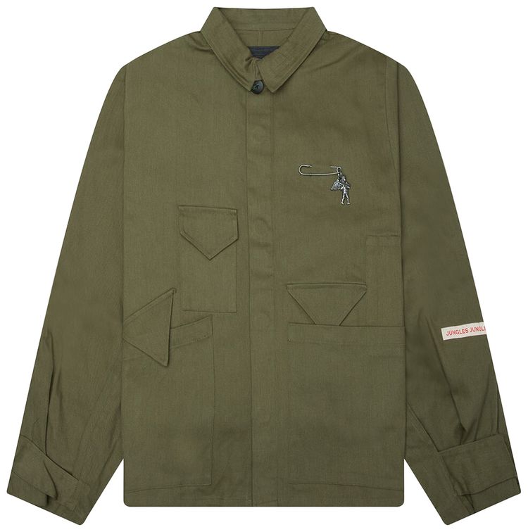Jungles Pockets Boxy Jacket Green