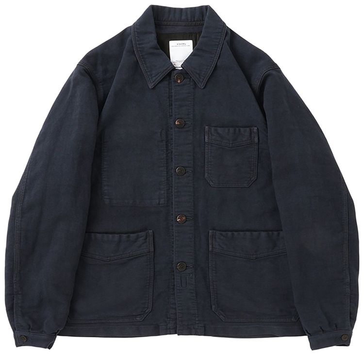 Visvim Travail Coverall Moleskin DMGD Black