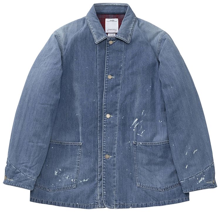 Visvim SS Coverall Down DMGD Indigo