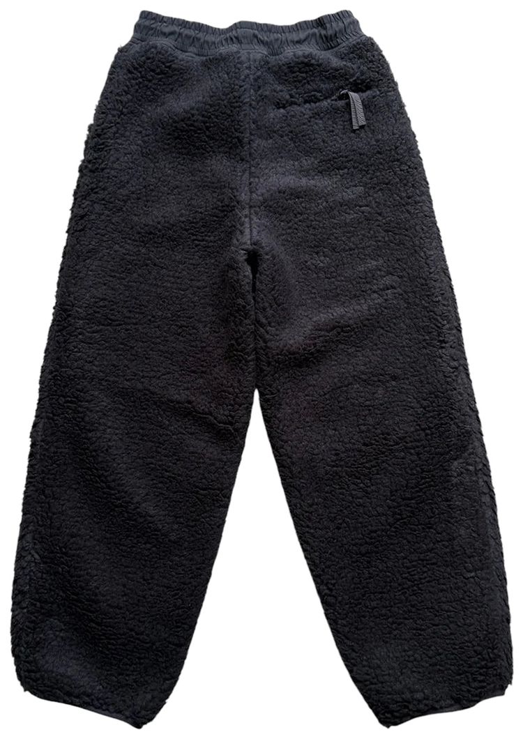 Kapital Bone Boa Fleece Easy Pants Black