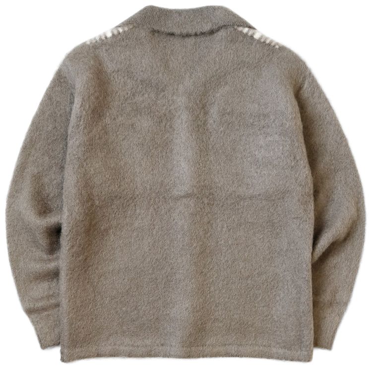 Kapital 7G Mohair Knit Board Shirt Mocha Beige