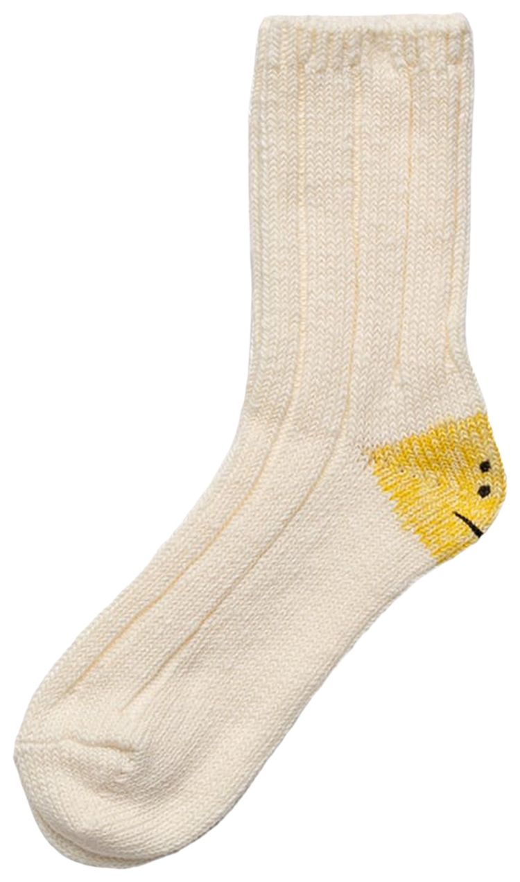 Kapital 56 Yarns MA 1 Rainbowy Happy Heel Socks White