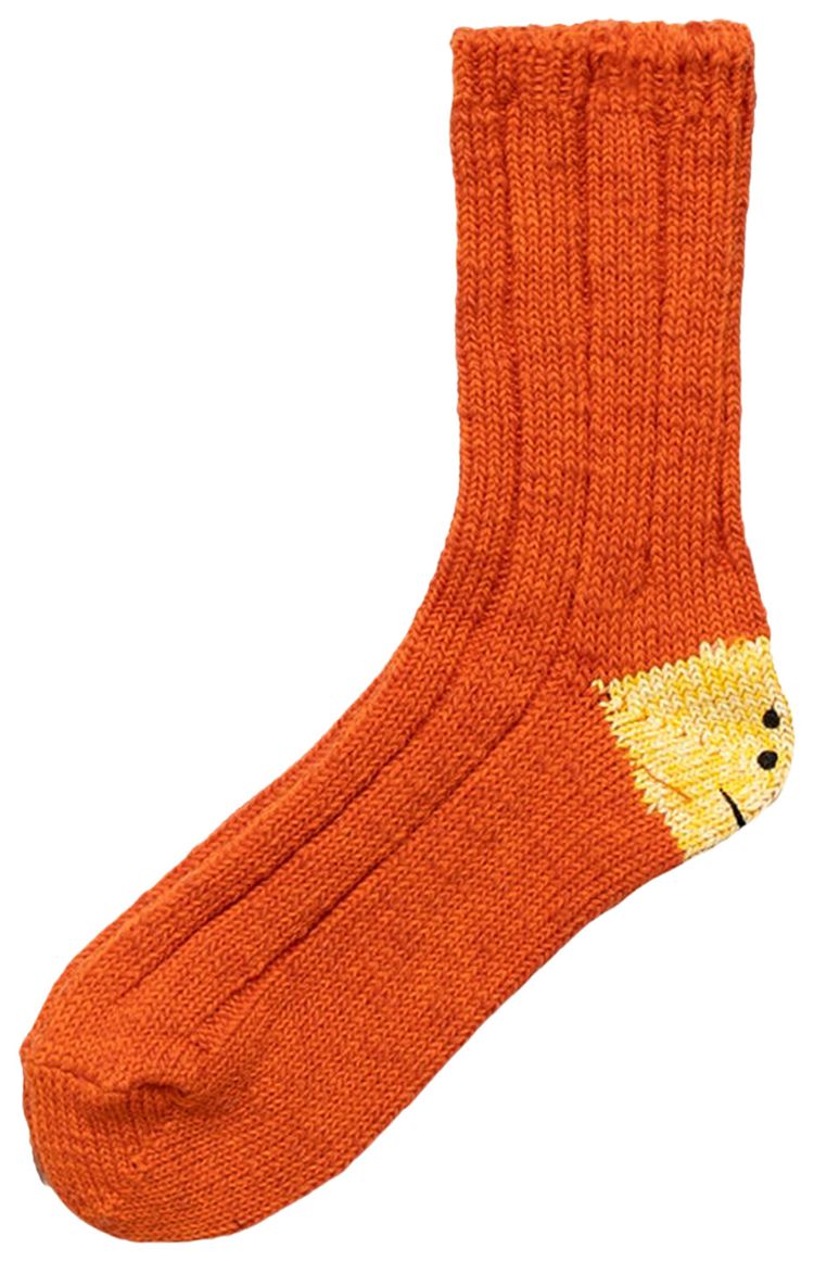 Kapital 56 Yarns MA 1 Rainbowy Happy Heel Socks Orange