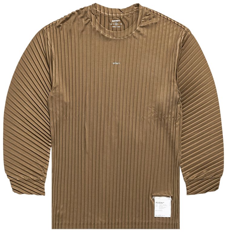 SATISFY Auralite Pleated Long Tee Olive
