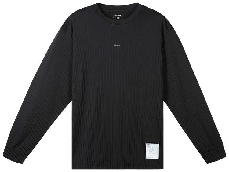 SATISFY Auralite Pleated Long Tee Black