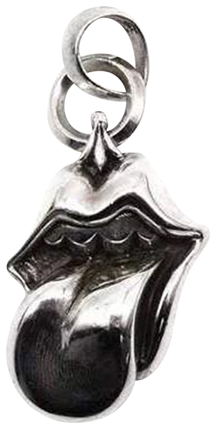 Chrome Hearts Rolling Stones Necklace Silver