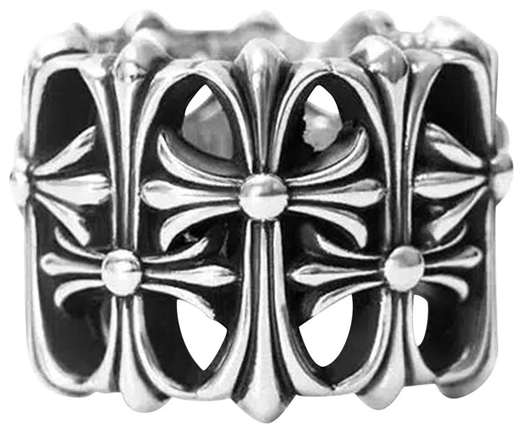 Chrome Hearts Cemetery Ring Silver