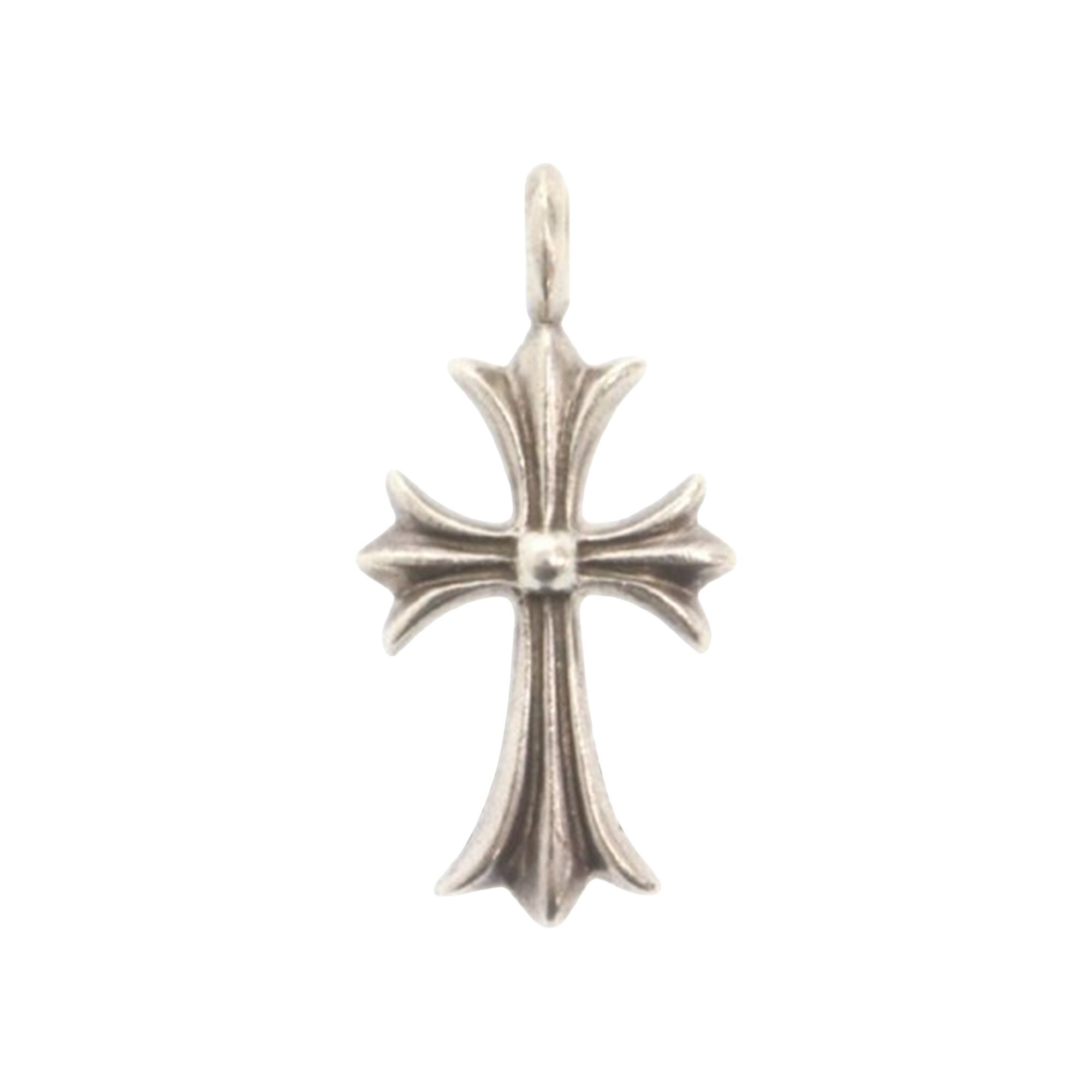 Buy Pre-Owned Chrome Hearts 925 Sterling Silver Cross Pendant And