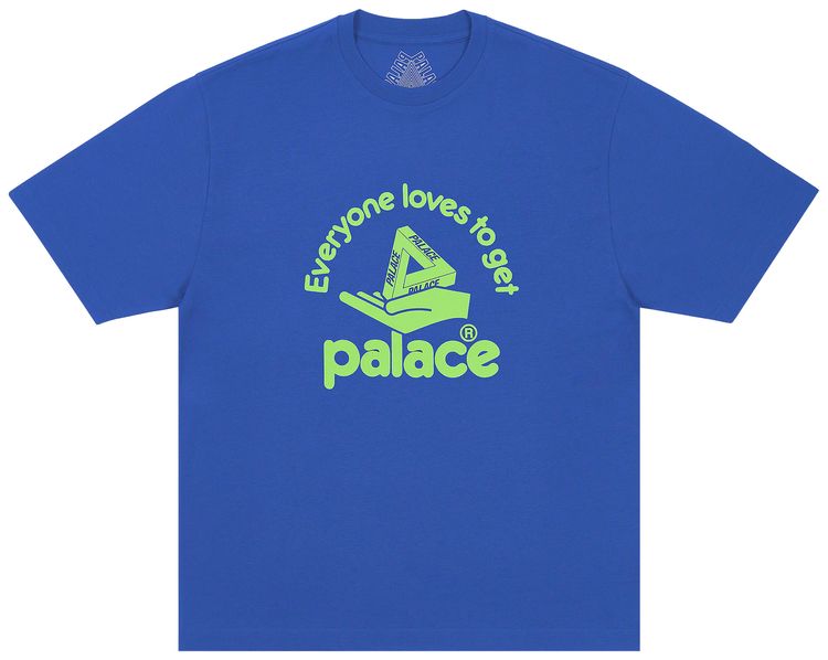 Palace Hand Out T Shirt Blue Berry