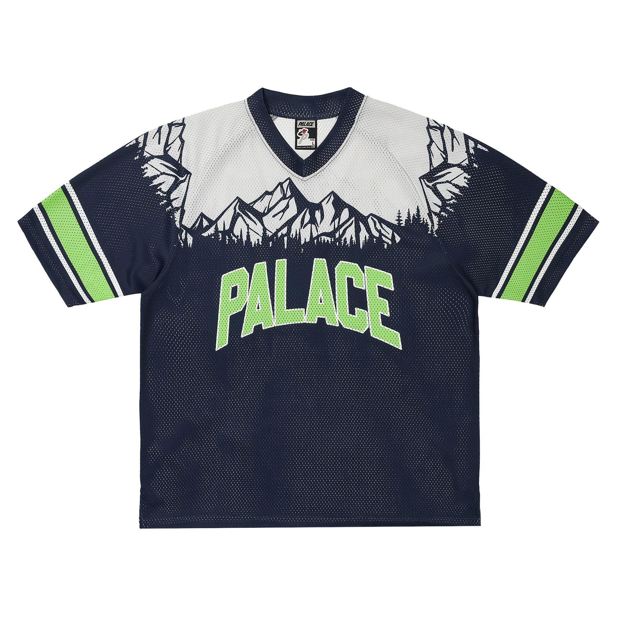 Buy Palace Peaker Mesh Jersey 'Navy' - P29ES096 | GOAT
