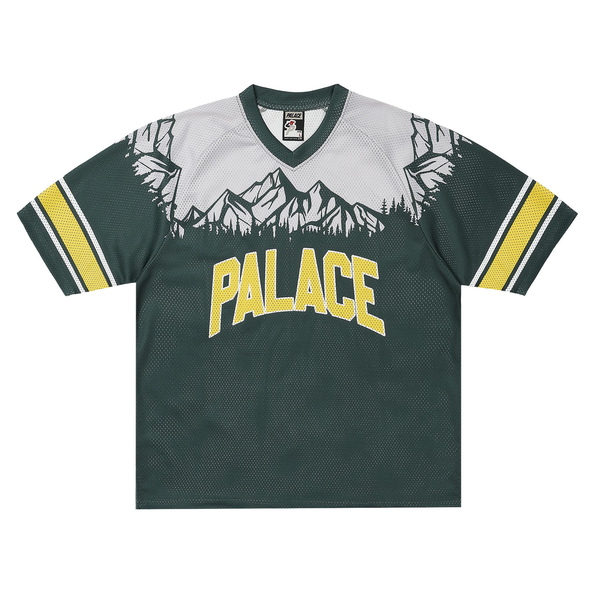 Buy Palace Peaker Mesh Jersey 'Racey Green' - P29ES098 | GOAT