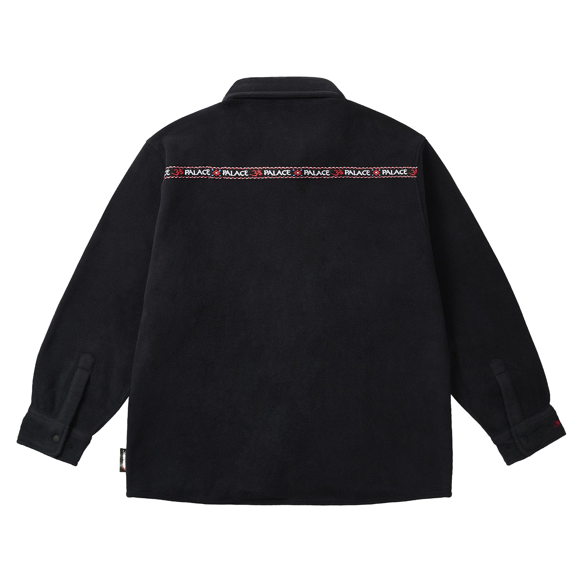 Buy Palace Polartec Om Fleece Overshirt 'Black' - P29SHT048 | GOAT