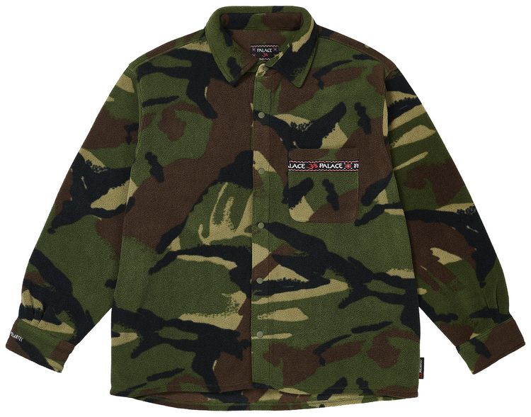 Palace Polartec Om Fleece Overshirt Woodland Camo