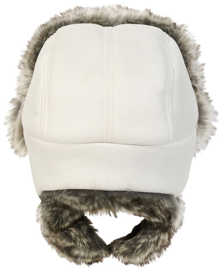 Palace Sherpa Faux Suede Trooper White