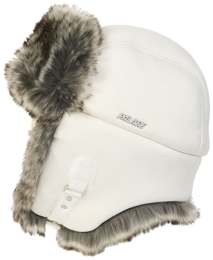 Palace Sherpa Faux Suede Trooper White