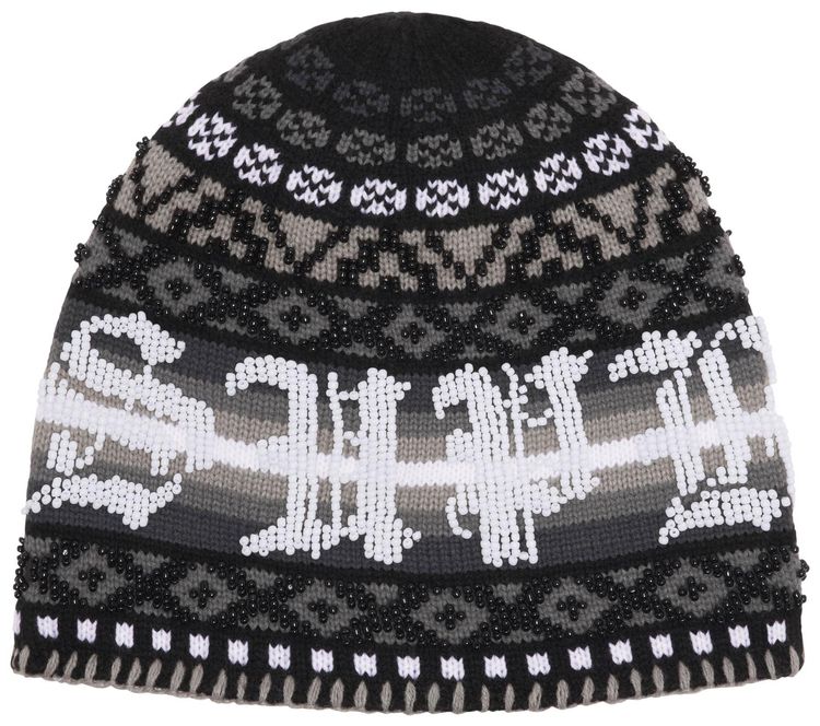 Supreme Beaded Beanie Black