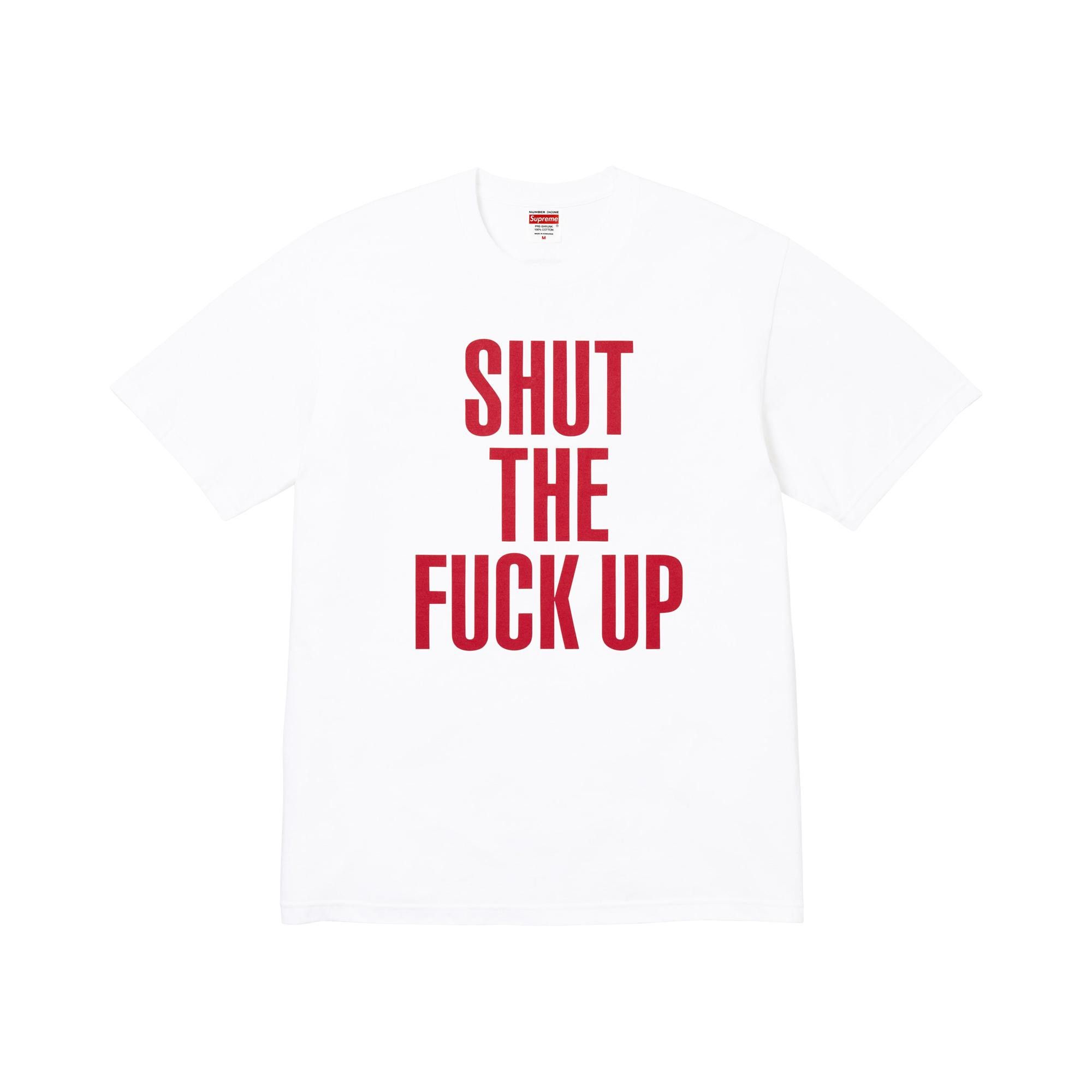 トップス Supreme x Number (N)ine Shut Up Tee Buy Supreme x Number (N)Ine Shut Up Tee 'White' - FW25T8 WHITE | GOAT