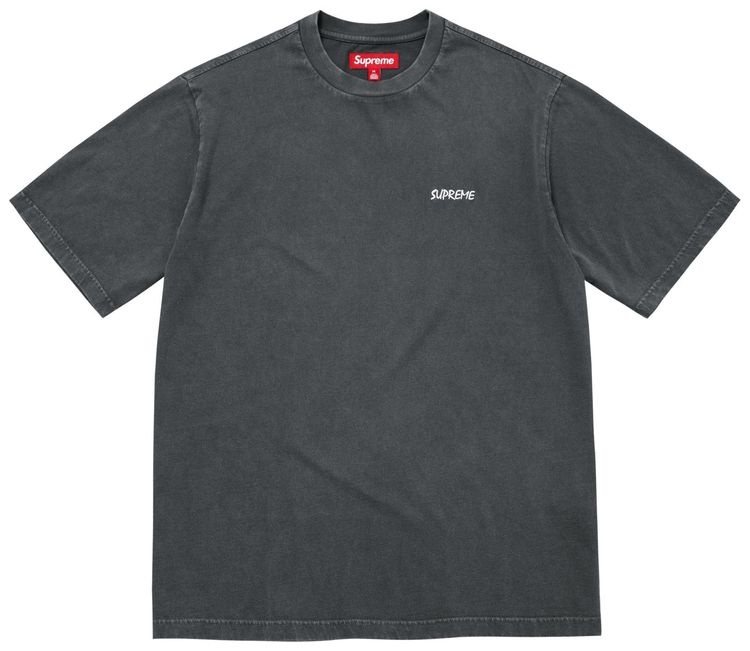 Supreme Washed Short Sleeve Top Black