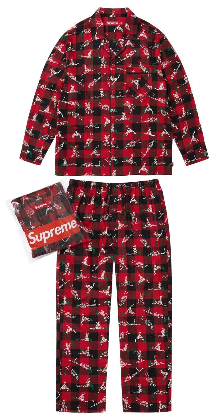 Supreme Holiday Pajama Set Plaid