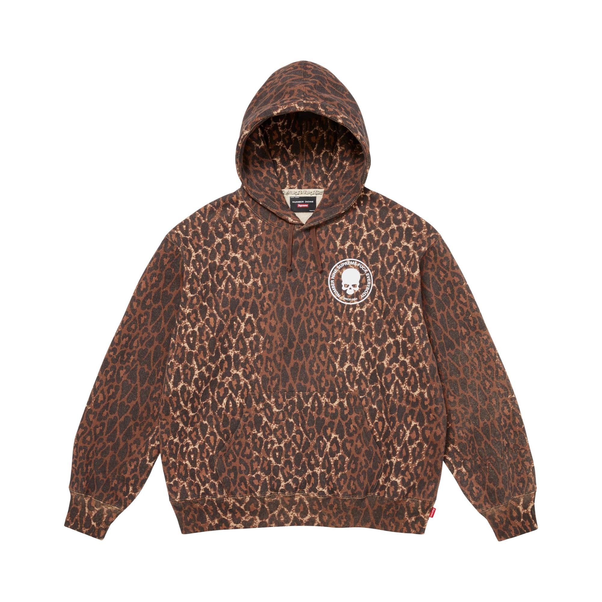 Buy Supreme x Number (N)Ine Hooded Sweatshirt 'Leopard' - FW25SW56