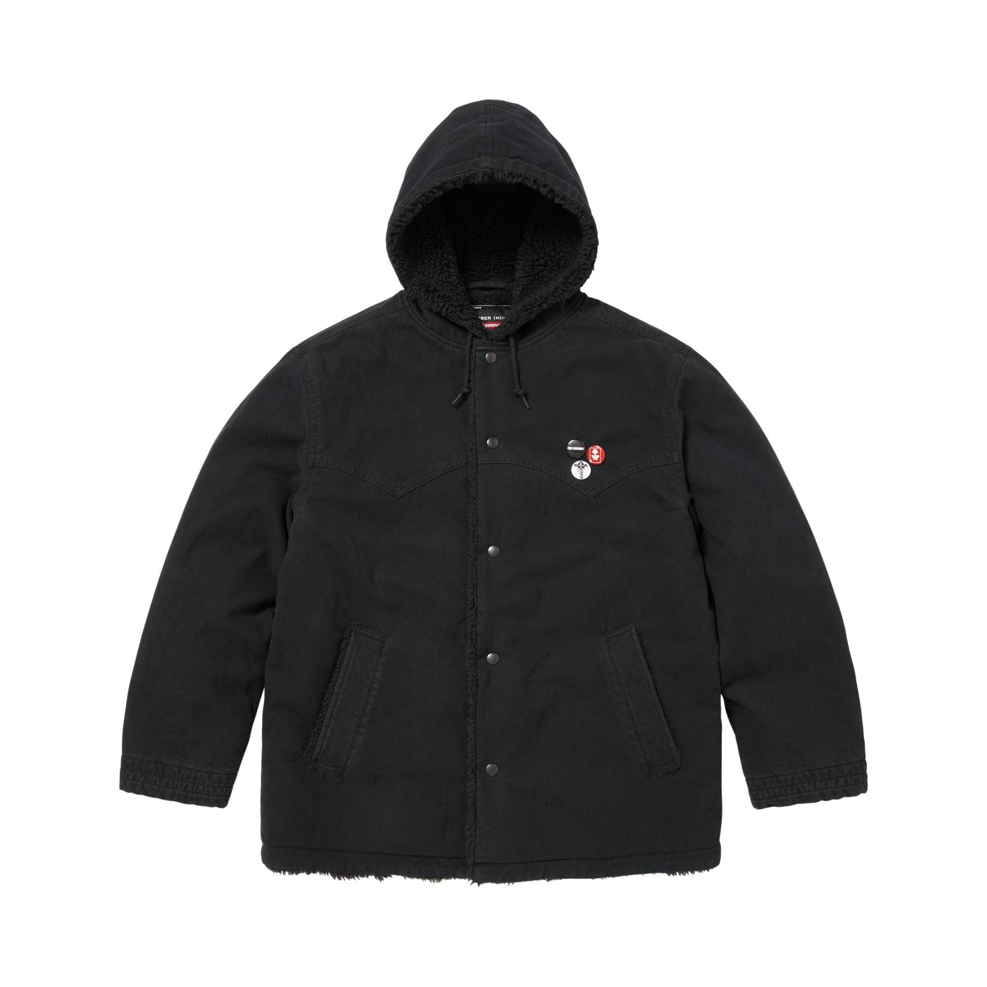 Buy Supreme x Number (N)Ine Faux Shearling Hooded Coat 'Black