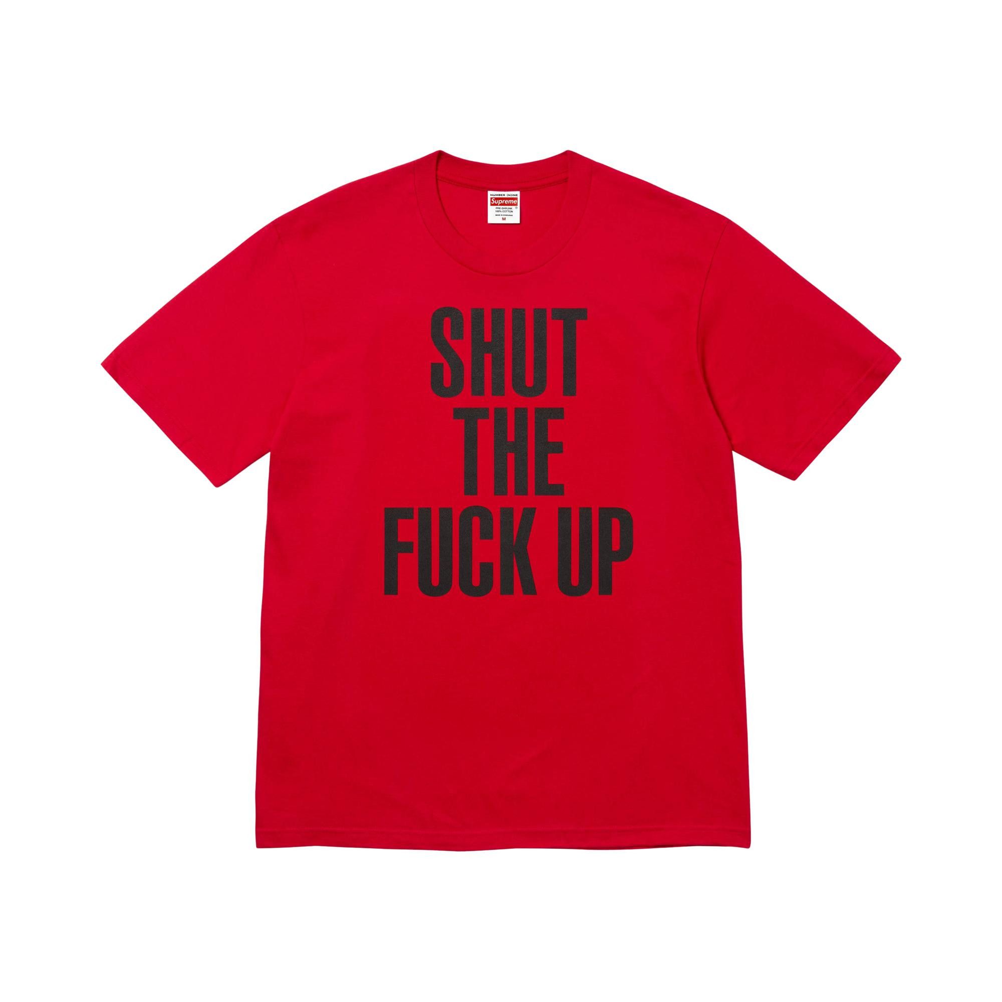 Buy Supreme x Number (N)Ine Shut Up Tee 'Red' - FW25T8 RED | GOAT