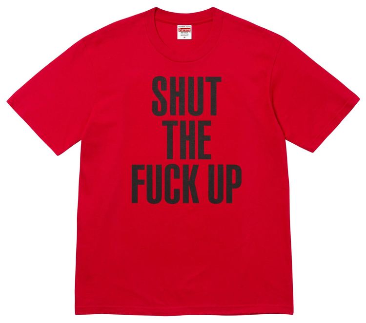 Supreme x Number NIne Shut Up Tee Red