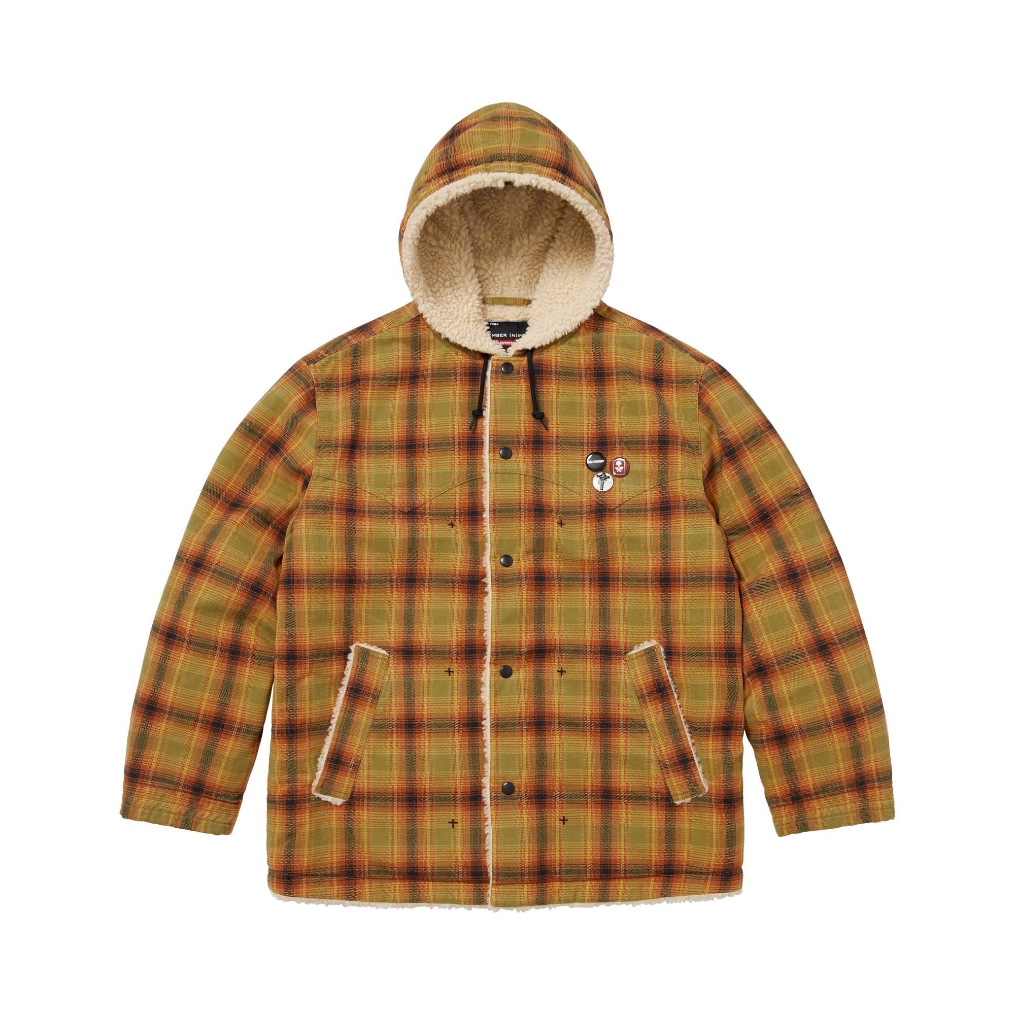 Buy Supreme x Number (N)Ine Faux Shearling Hooded Coat 'Plaid