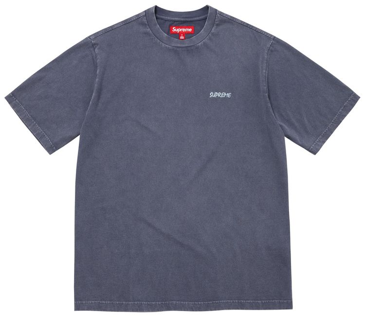 Supreme Washed Short Sleeve Top Navy