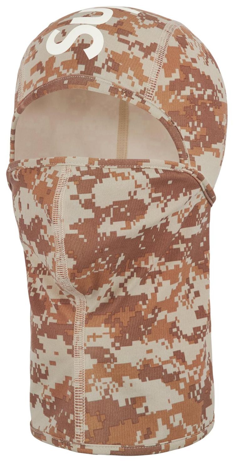 Supreme Heat Reactive Digi Camo Balaclava Tan