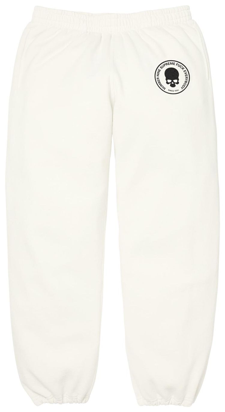 Supreme x Number NIne Drawstring Sweatpant White