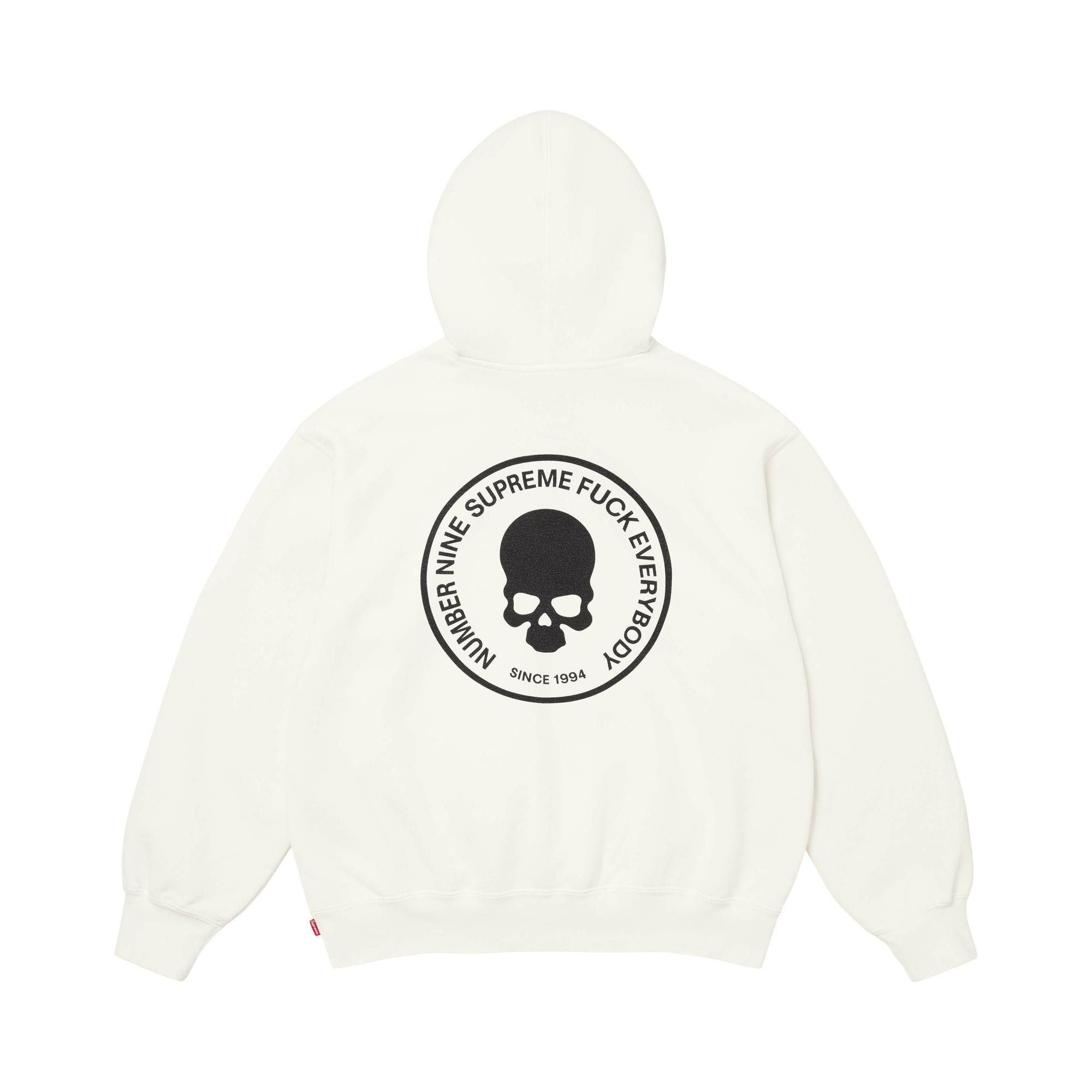 Buy Supreme x Number (N)Ine Hooded Sweatshirt 'White' - FW25SW56