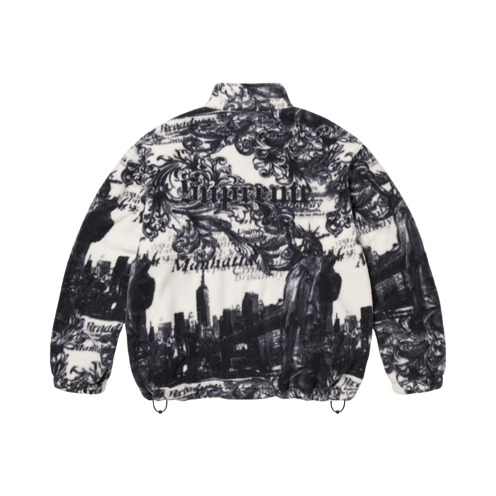 М*様 Supreme New York Fleece Jacket “Whit Buy Supreme New York Fleece Jacket 'White' - FW25J110 WHITE | GOAT