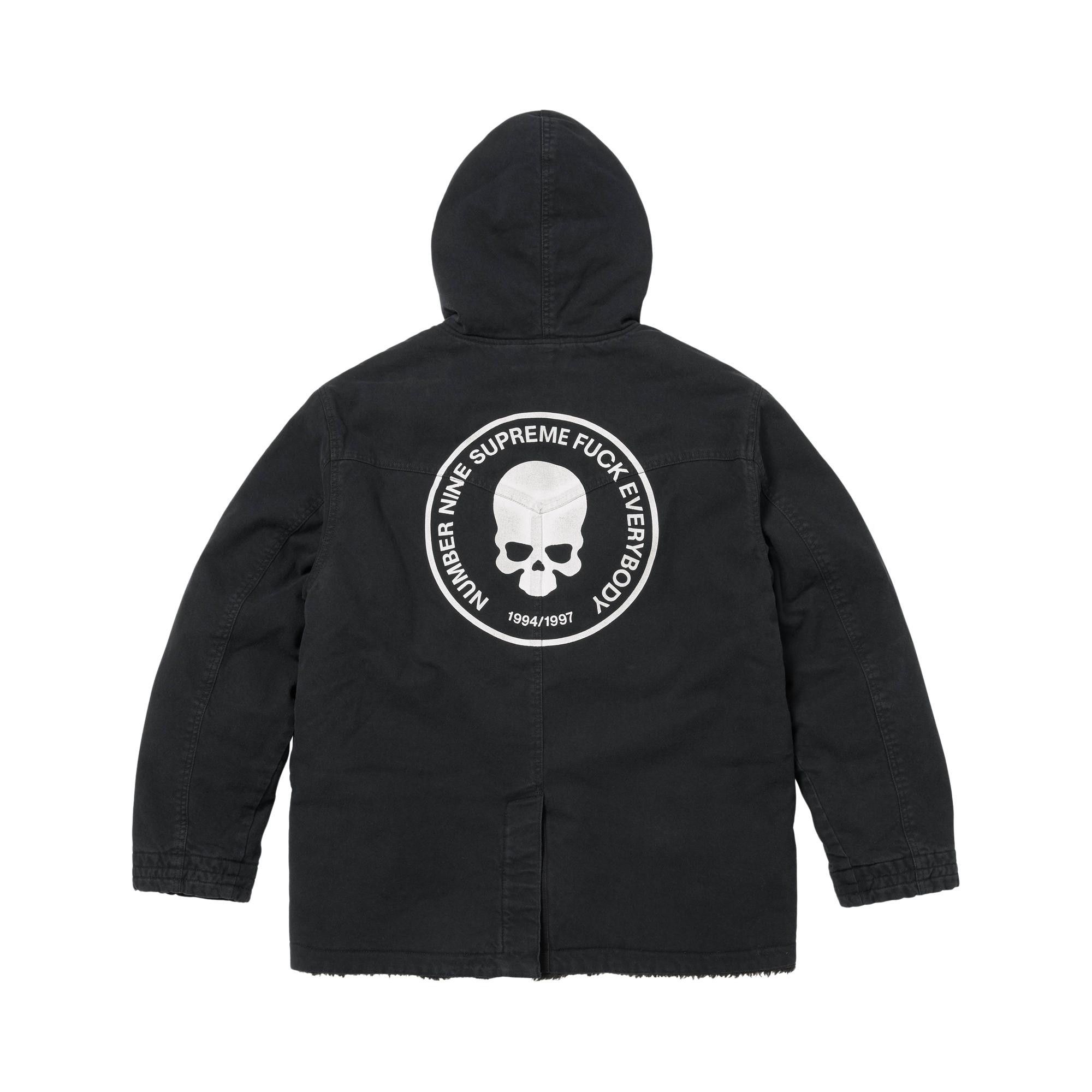 Buy Supreme x Number (N)Ine Faux Shearling Hooded Coat 'Black