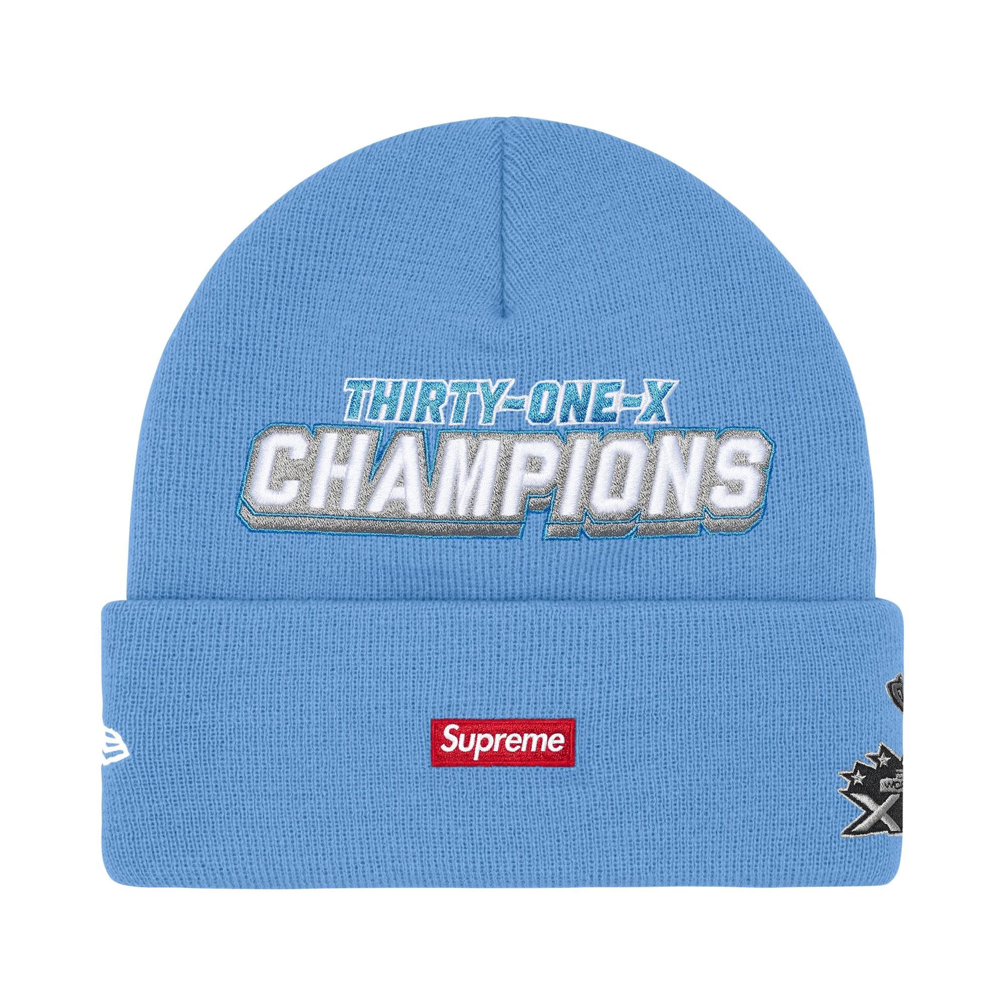 Buy Supreme New Era Football Beanie 'Light Blue' - FW25BN69 LIGHT